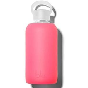 BKR glass water bottle - rosy neon